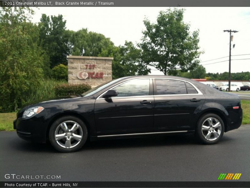 Black Granite Metallic / Titanium 2011 Chevrolet Malibu LT