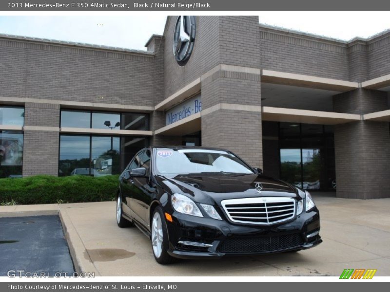 Black / Natural Beige/Black 2013 Mercedes-Benz E 350 4Matic Sedan