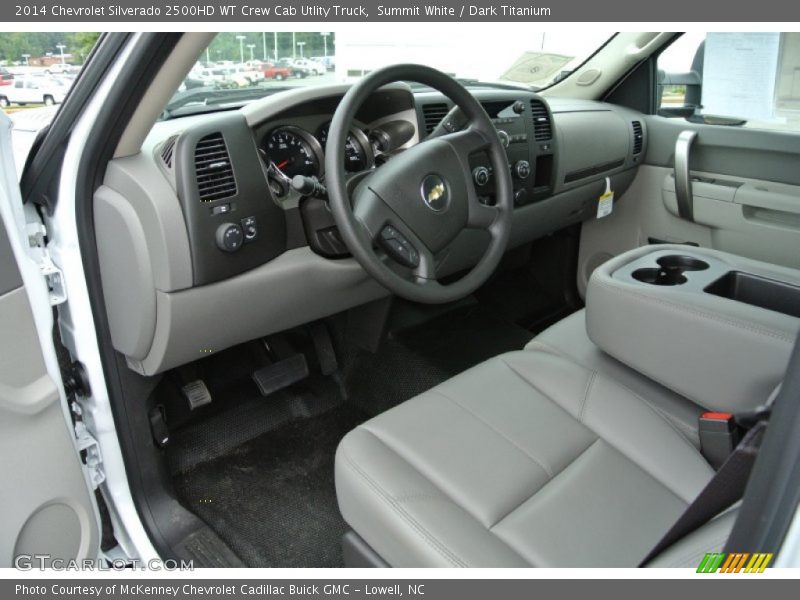 Summit White / Dark Titanium 2014 Chevrolet Silverado 2500HD WT Crew Cab Utlity Truck