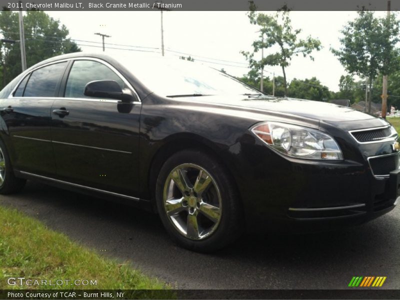 Black Granite Metallic / Titanium 2011 Chevrolet Malibu LT