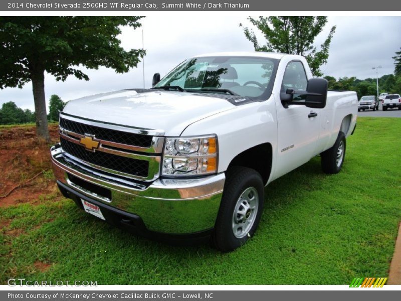 Summit White / Dark Titanium 2014 Chevrolet Silverado 2500HD WT Regular Cab
