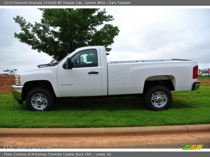 Summit White / Dark Titanium 2014 Chevrolet Silverado 2500HD WT Regular Cab