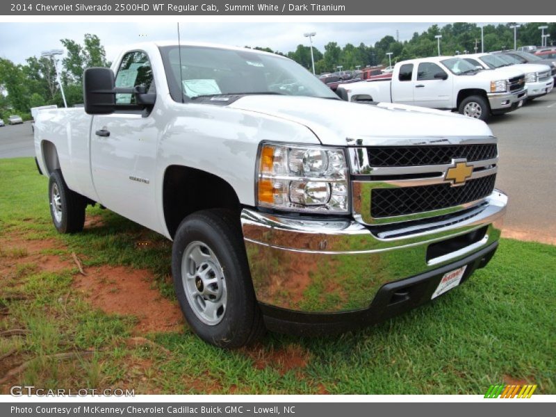 Summit White / Dark Titanium 2014 Chevrolet Silverado 2500HD WT Regular Cab