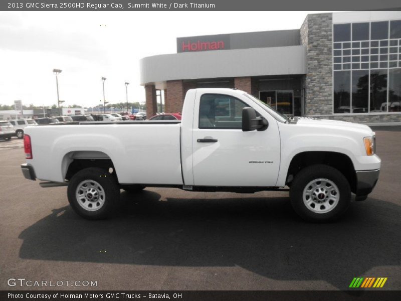 Summit White / Dark Titanium 2013 GMC Sierra 2500HD Regular Cab