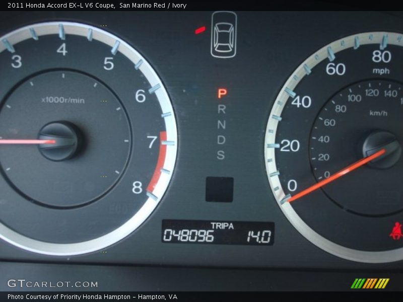 San Marino Red / Ivory 2011 Honda Accord EX-L V6 Coupe
