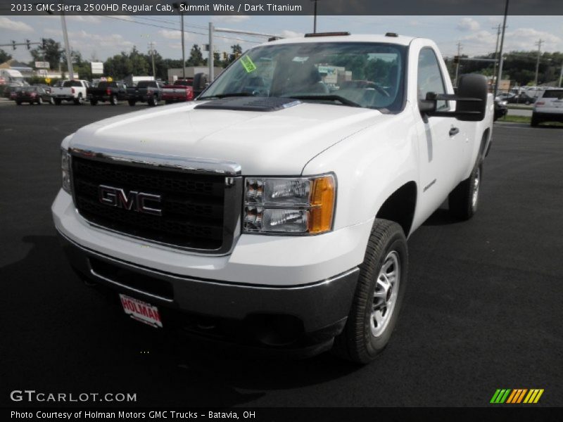 Summit White / Dark Titanium 2013 GMC Sierra 2500HD Regular Cab