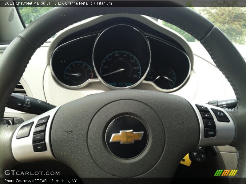 Black Granite Metallic / Titanium 2011 Chevrolet Malibu LT