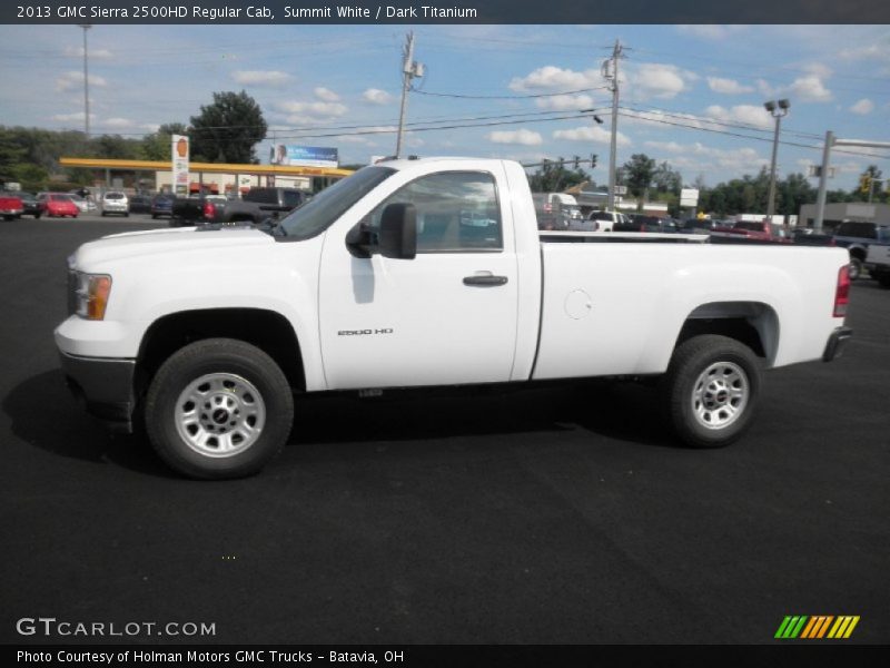 Summit White / Dark Titanium 2013 GMC Sierra 2500HD Regular Cab