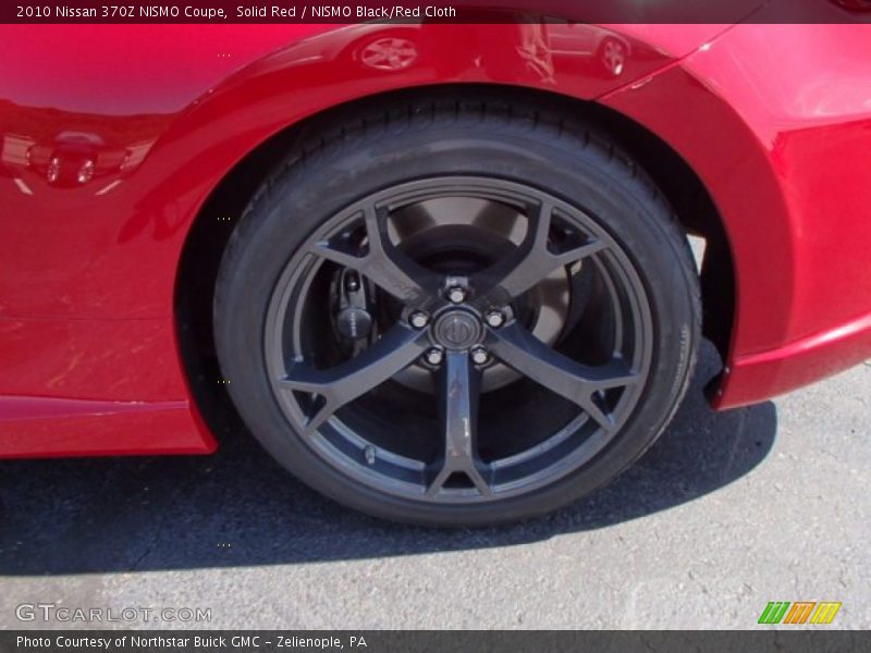 Solid Red / NISMO Black/Red Cloth 2010 Nissan 370Z NISMO Coupe