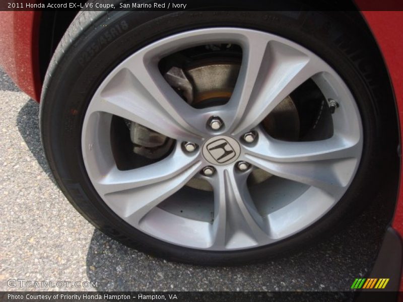 San Marino Red / Ivory 2011 Honda Accord EX-L V6 Coupe