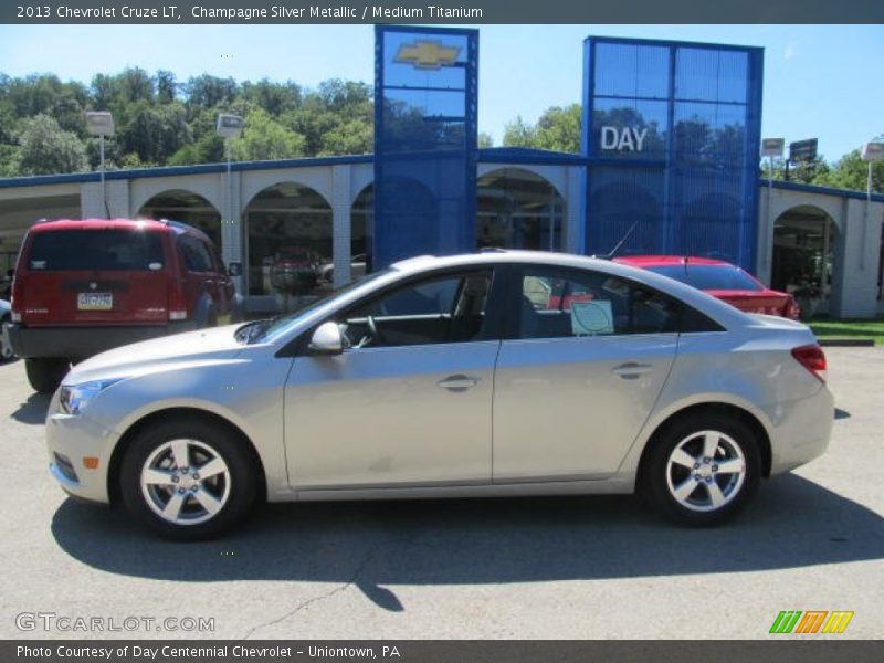Champagne Silver Metallic / Medium Titanium 2013 Chevrolet Cruze LT