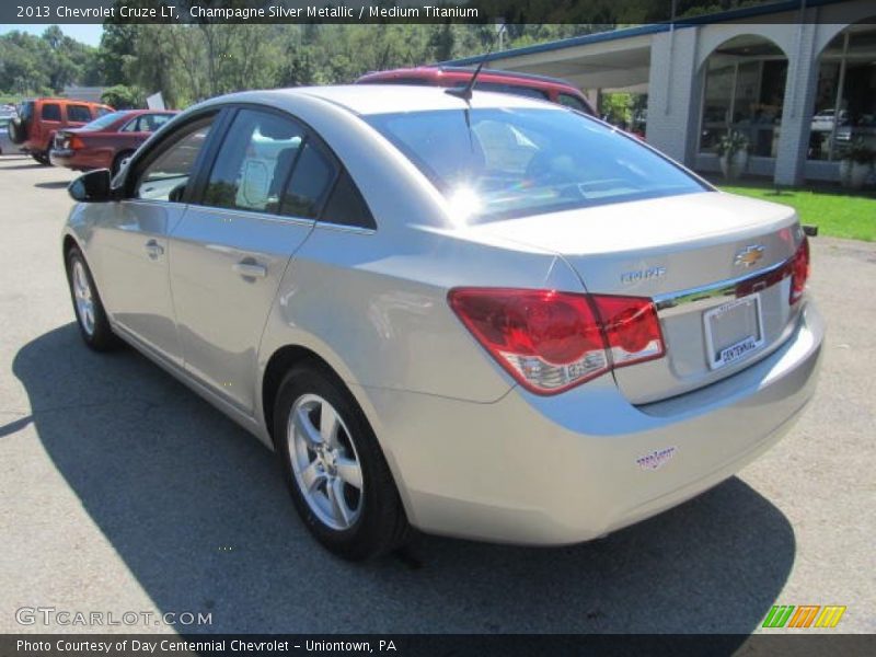 Champagne Silver Metallic / Medium Titanium 2013 Chevrolet Cruze LT