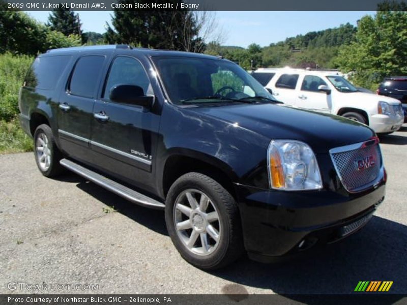 Carbon Black Metallic / Ebony 2009 GMC Yukon XL Denali AWD