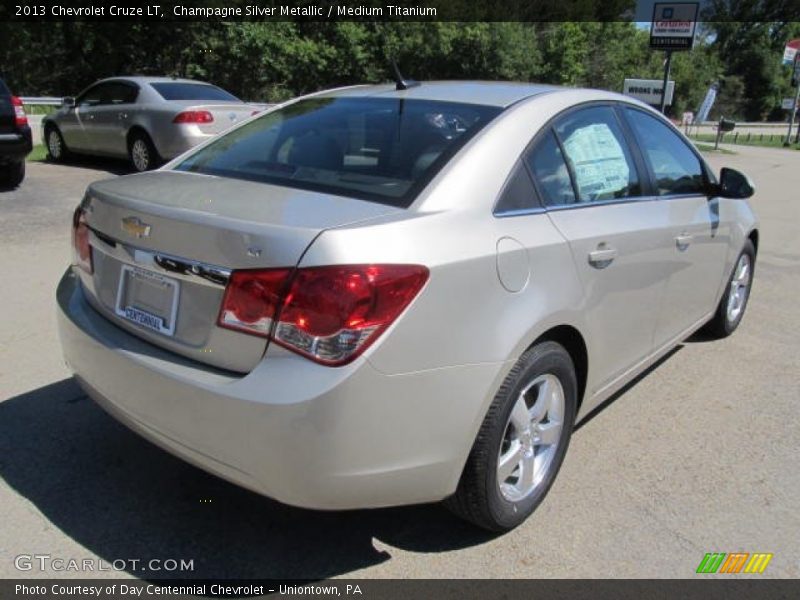 Champagne Silver Metallic / Medium Titanium 2013 Chevrolet Cruze LT