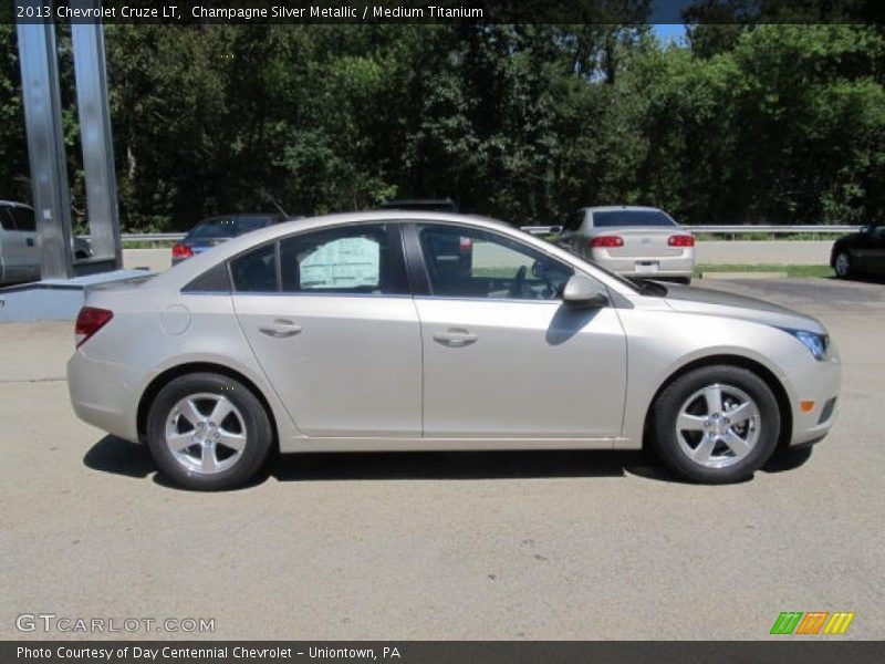 Champagne Silver Metallic / Medium Titanium 2013 Chevrolet Cruze LT
