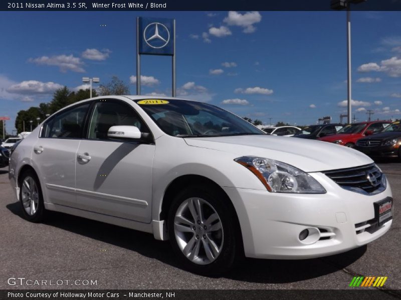 Winter Frost White / Blond 2011 Nissan Altima 3.5 SR