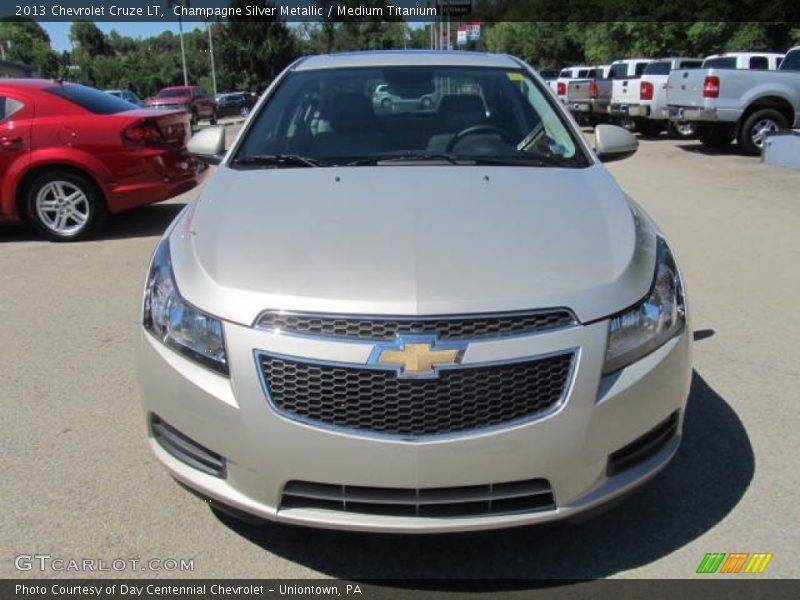 Champagne Silver Metallic / Medium Titanium 2013 Chevrolet Cruze LT