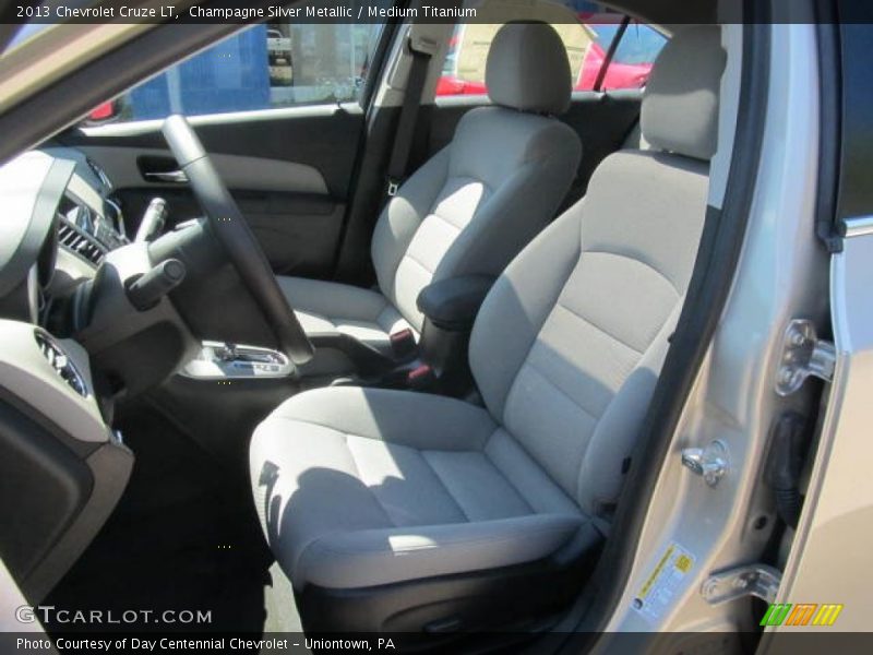 Champagne Silver Metallic / Medium Titanium 2013 Chevrolet Cruze LT