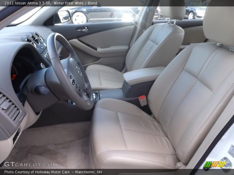 Winter Frost White / Blond 2011 Nissan Altima 3.5 SR