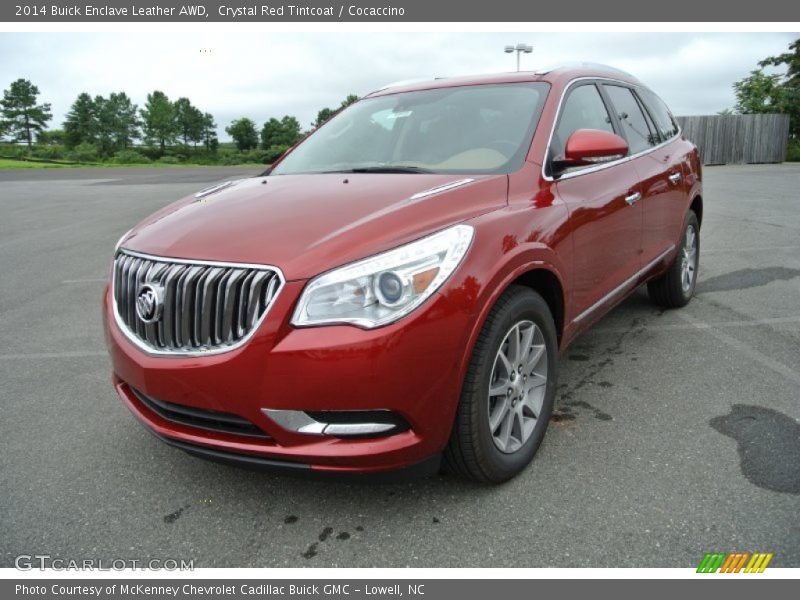 Crystal Red Tintcoat / Cocaccino 2014 Buick Enclave Leather AWD