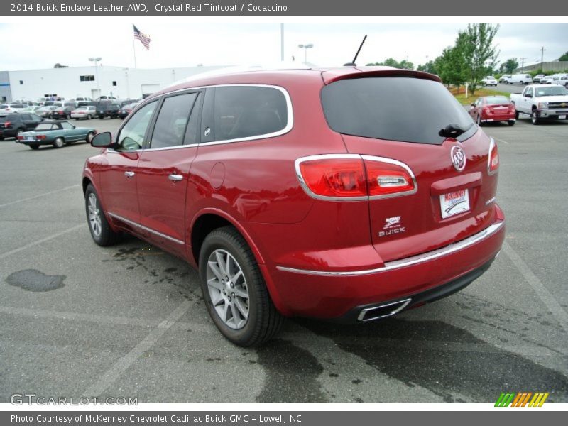 Crystal Red Tintcoat / Cocaccino 2014 Buick Enclave Leather AWD