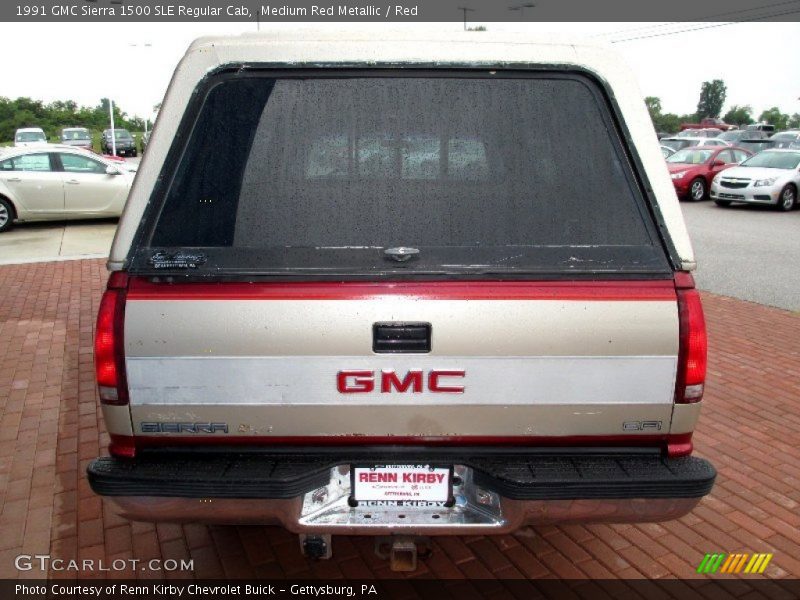 Medium Red Metallic / Red 1991 GMC Sierra 1500 SLE Regular Cab