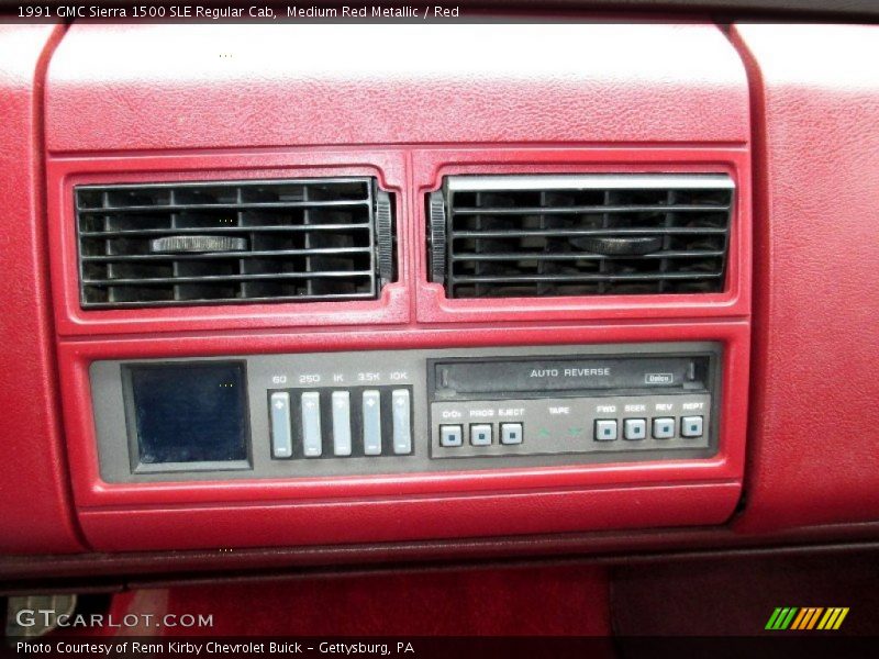 Medium Red Metallic / Red 1991 GMC Sierra 1500 SLE Regular Cab