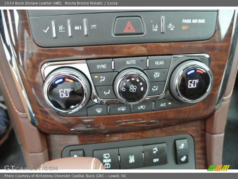 Controls of 2014 Enclave Leather AWD