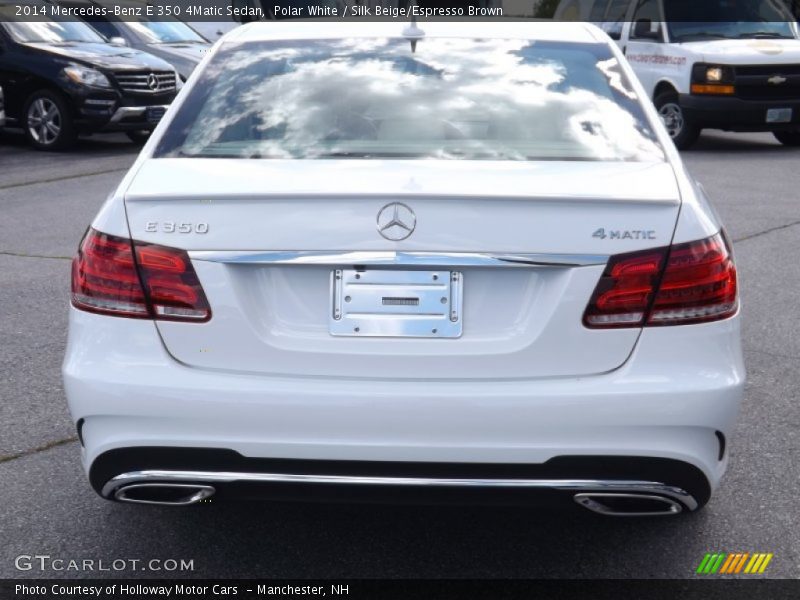 Polar White / Silk Beige/Espresso Brown 2014 Mercedes-Benz E 350 4Matic Sedan