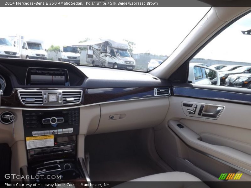 Polar White / Silk Beige/Espresso Brown 2014 Mercedes-Benz E 350 4Matic Sedan