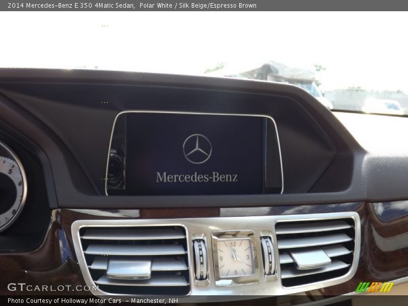 Polar White / Silk Beige/Espresso Brown 2014 Mercedes-Benz E 350 4Matic Sedan