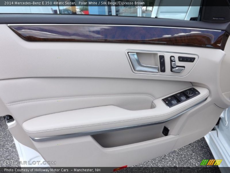 Polar White / Silk Beige/Espresso Brown 2014 Mercedes-Benz E 350 4Matic Sedan