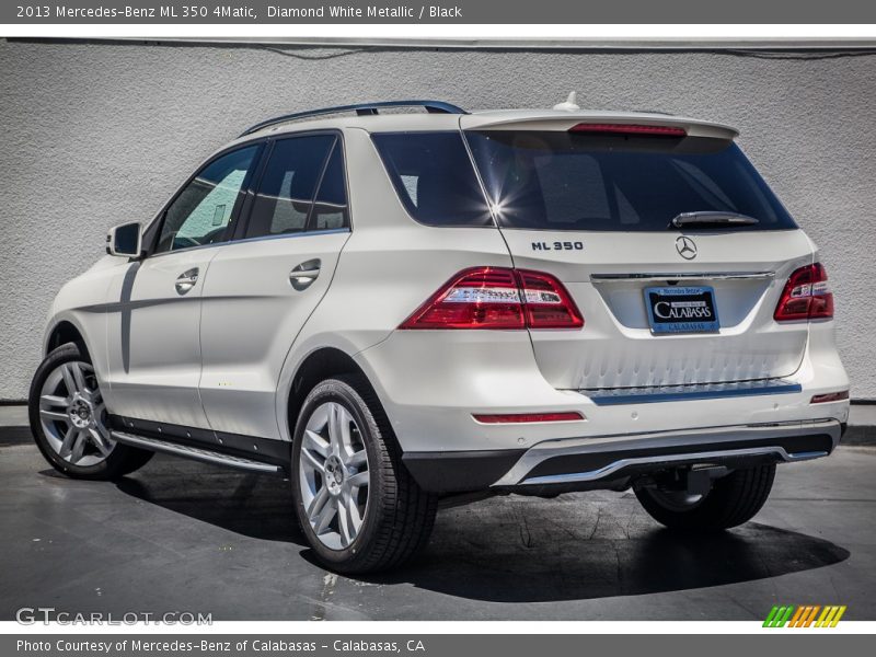Diamond White Metallic / Black 2013 Mercedes-Benz ML 350 4Matic
