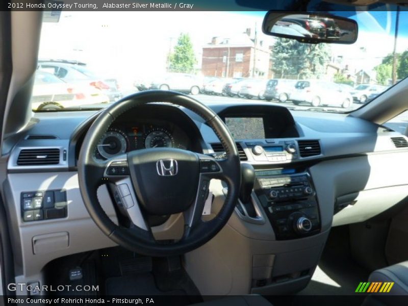 Alabaster Silver Metallic / Gray 2012 Honda Odyssey Touring