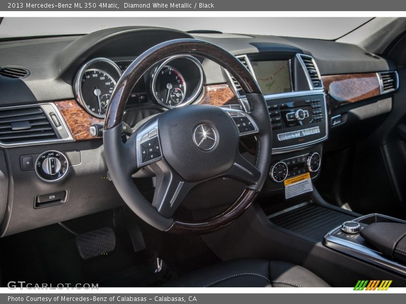 Diamond White Metallic / Black 2013 Mercedes-Benz ML 350 4Matic
