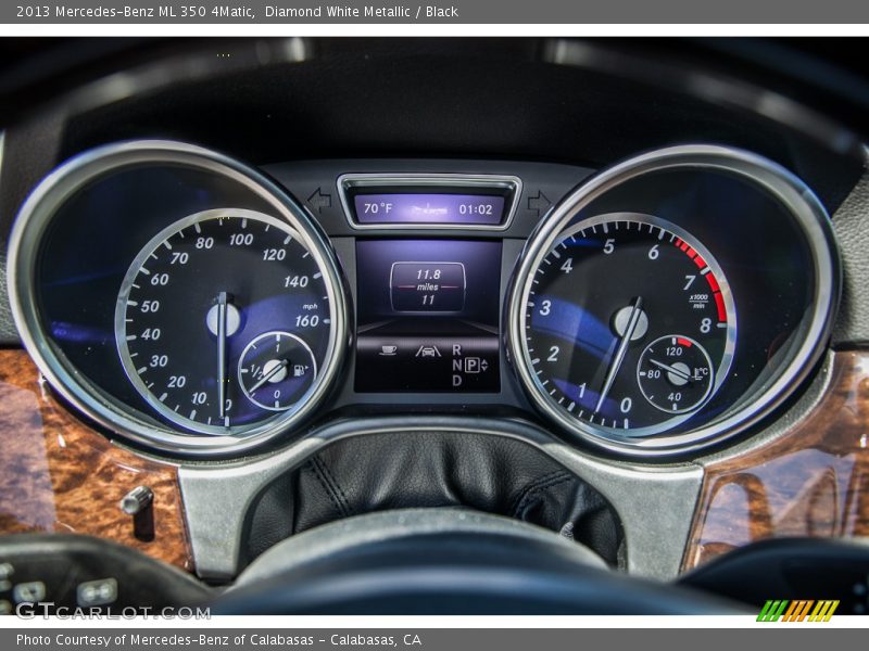 Diamond White Metallic / Black 2013 Mercedes-Benz ML 350 4Matic