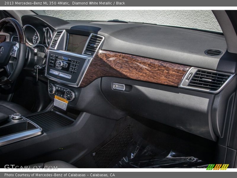 Diamond White Metallic / Black 2013 Mercedes-Benz ML 350 4Matic