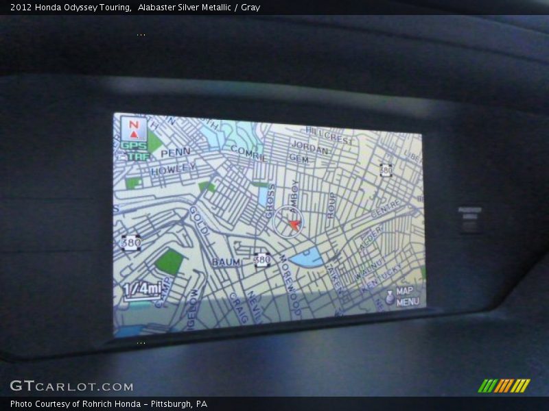 Alabaster Silver Metallic / Gray 2012 Honda Odyssey Touring