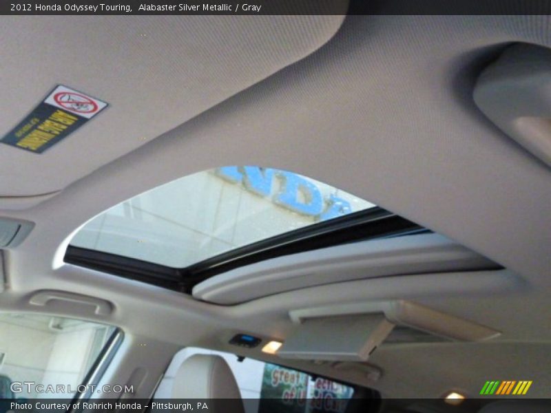 Alabaster Silver Metallic / Gray 2012 Honda Odyssey Touring