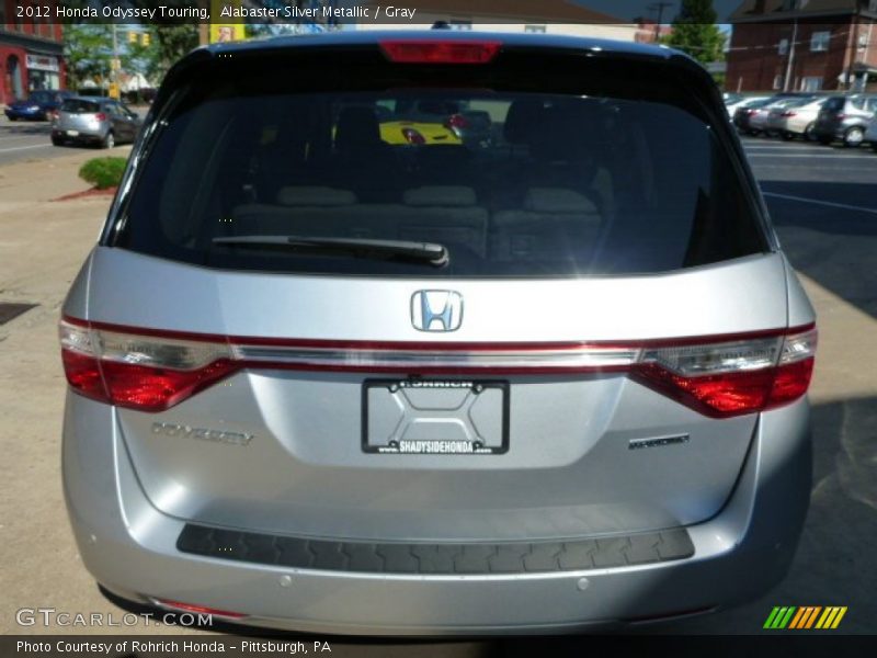 Alabaster Silver Metallic / Gray 2012 Honda Odyssey Touring