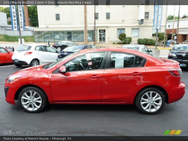 Velocity Red Mica / Black 2010 Mazda MAZDA3 s Sport 4 Door