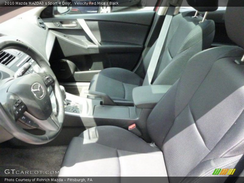 Velocity Red Mica / Black 2010 Mazda MAZDA3 s Sport 4 Door