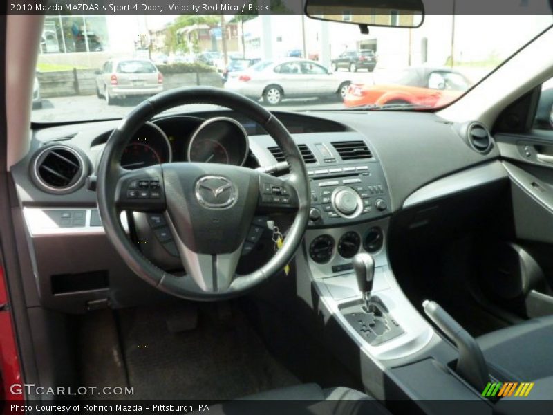Velocity Red Mica / Black 2010 Mazda MAZDA3 s Sport 4 Door