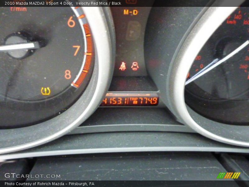 Velocity Red Mica / Black 2010 Mazda MAZDA3 s Sport 4 Door