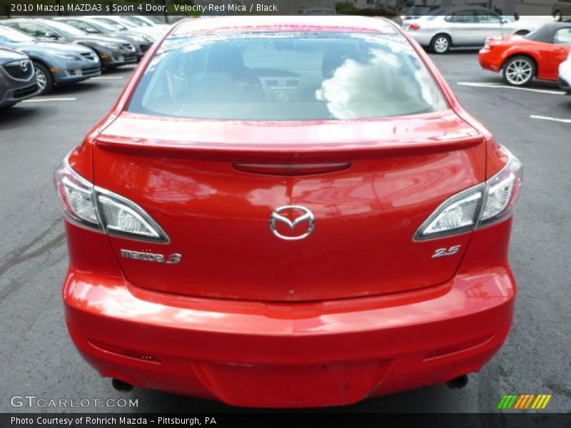 Velocity Red Mica / Black 2010 Mazda MAZDA3 s Sport 4 Door