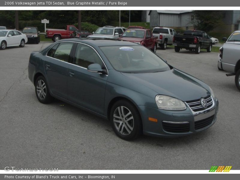 Blue Graphite Metallic / Pure Beige 2006 Volkswagen Jetta TDI Sedan