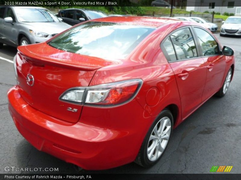 Velocity Red Mica / Black 2010 Mazda MAZDA3 s Sport 4 Door