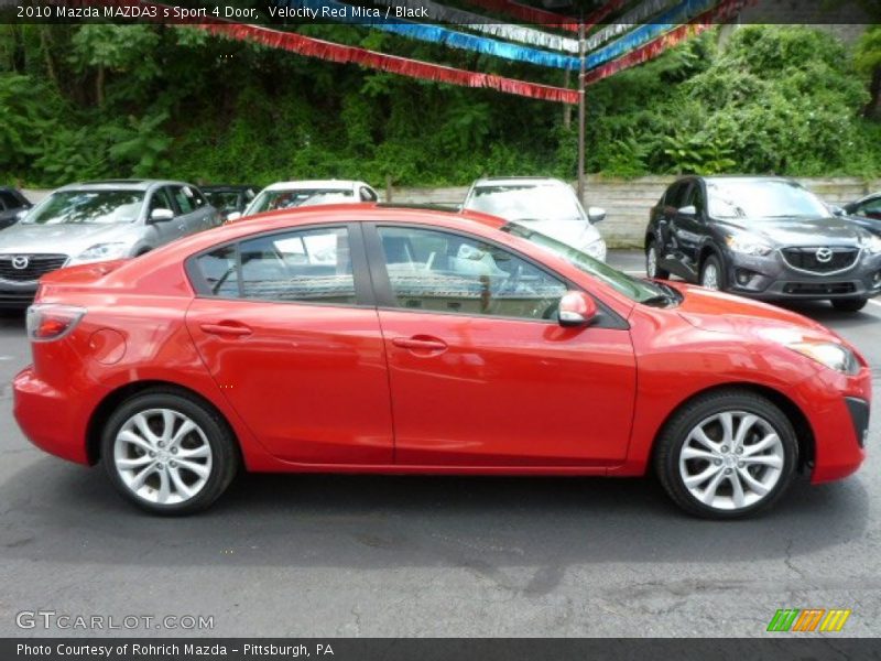 Velocity Red Mica / Black 2010 Mazda MAZDA3 s Sport 4 Door