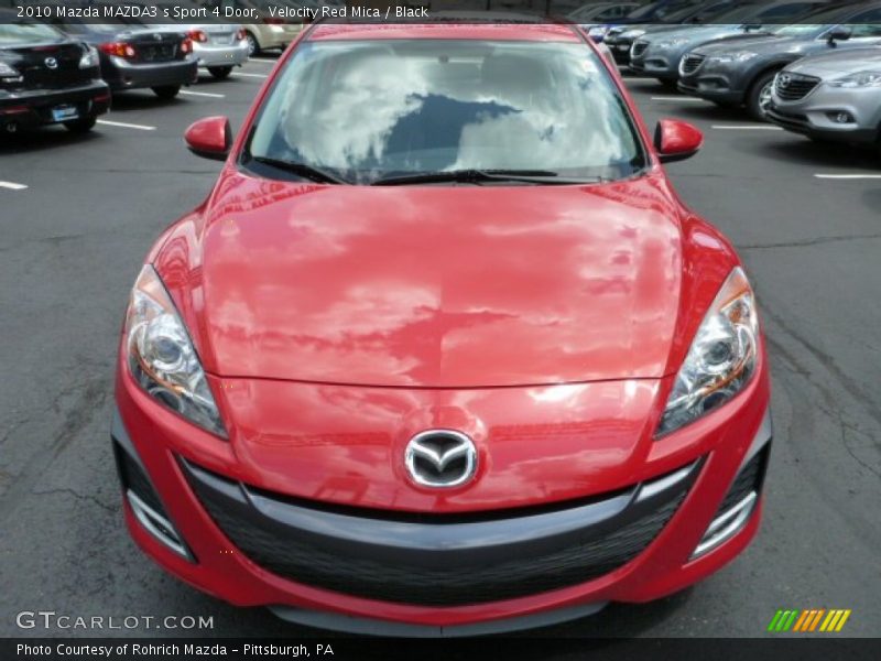 Velocity Red Mica / Black 2010 Mazda MAZDA3 s Sport 4 Door
