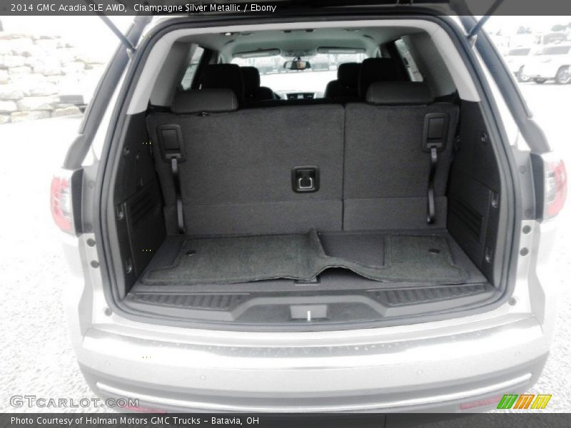 Champagne Silver Metallic / Ebony 2014 GMC Acadia SLE AWD
